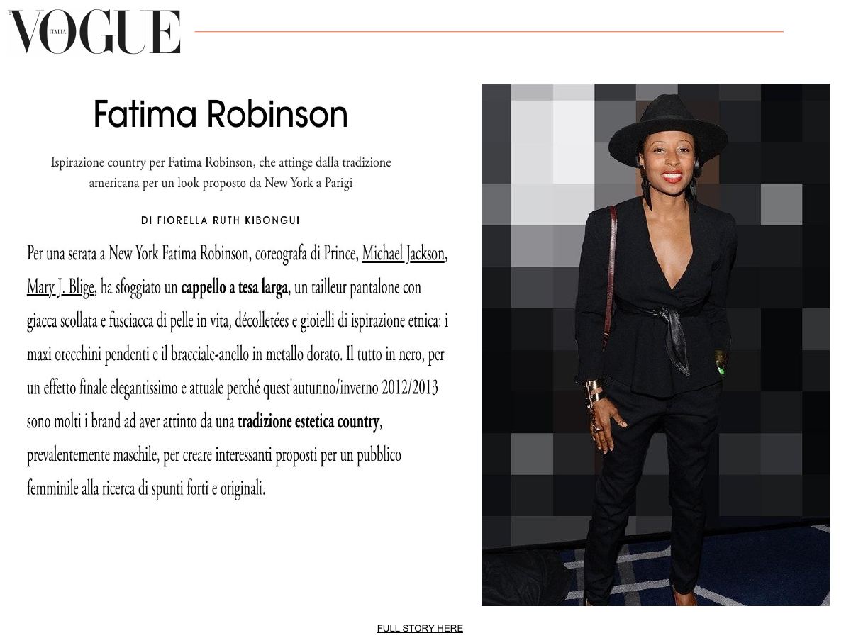 Vogue Italia masthead