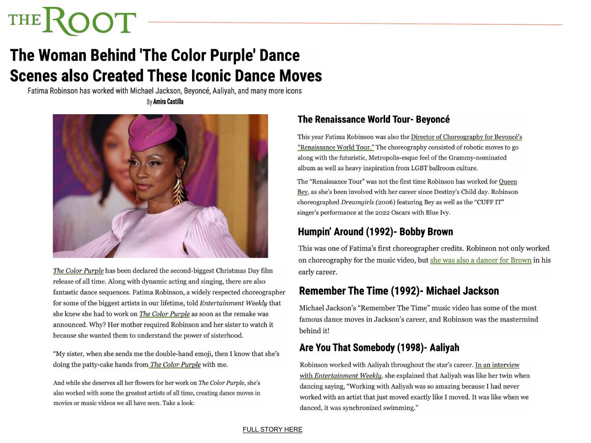 The Root masthead